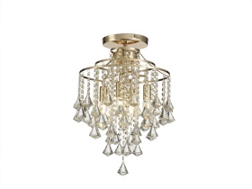 Inina French Gold Crystal Ceiling Lights Diyas Flush Crystal Fittings Inina French Gold Crystal Ceiling Lights Diyas Flush Crystal Fittings